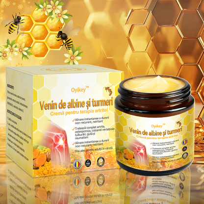 Special pentru afecțiuni ortopedice și dureri 💧𝐎𝐲𝐢𝐤𝐞𝐲™ Cremă pentru Tratamentul Artritei cu Venin de Albine și Turmeric 🌻✨