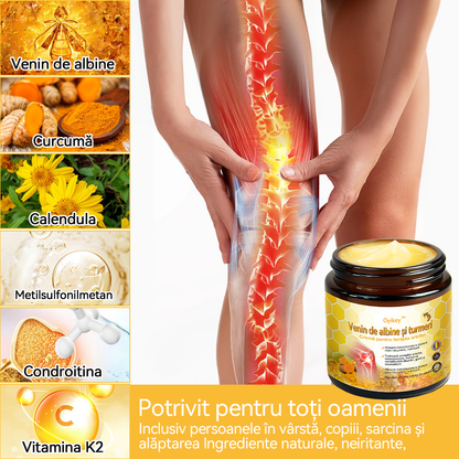 Special pentru afecțiuni ortopedice și dureri 💧𝐎𝐲𝐢𝐤𝐞𝐲™ Cremă pentru Tratamentul Artritei cu Venin de Albine și Turmeric 🌻✨