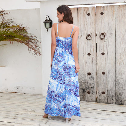 21Flowers Long Dress Summer Swing Holiday Beach Dress